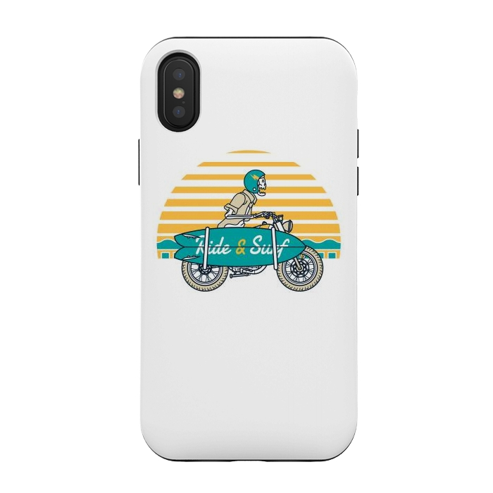 iPhone Xs / X StrongFit Ride and Surf by Afif Quilimo