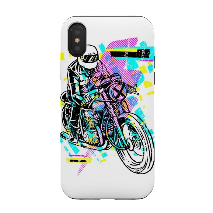 iPhone Xs / X StrongFit Pop Biker by Afif Quilimo