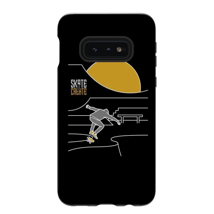Galaxy S10e StrongFit Skate to Creat by Afif Quilimo