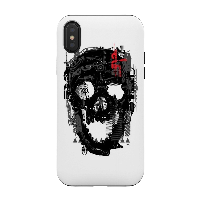 iPhone Xs / X StrongFit Skullci-Fi by Afif Quilimo