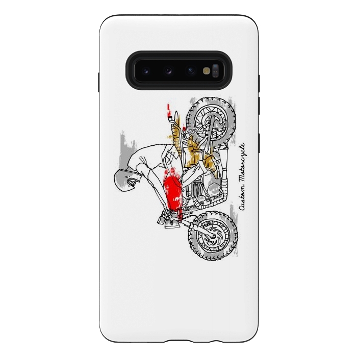 Galaxy S10 plus StrongFit Custom Motorcycle by Afif Quilimo