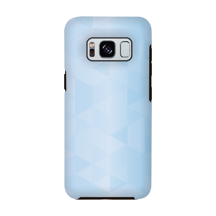 Galaxy S8 StrongFit BLUE SHADE TRIANGLE PATTERN by MALLIKA