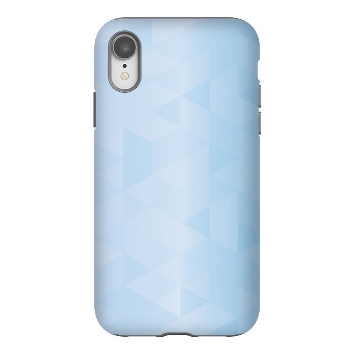 iPhone Xr StrongFit BLUE SHADE TRIANGLE PATTERN by MALLIKA
