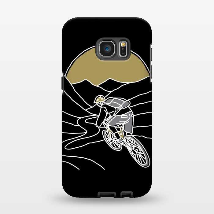 Galaxy S7 EDGE StrongFit Mountain Biker 2 by Afif Quilimo