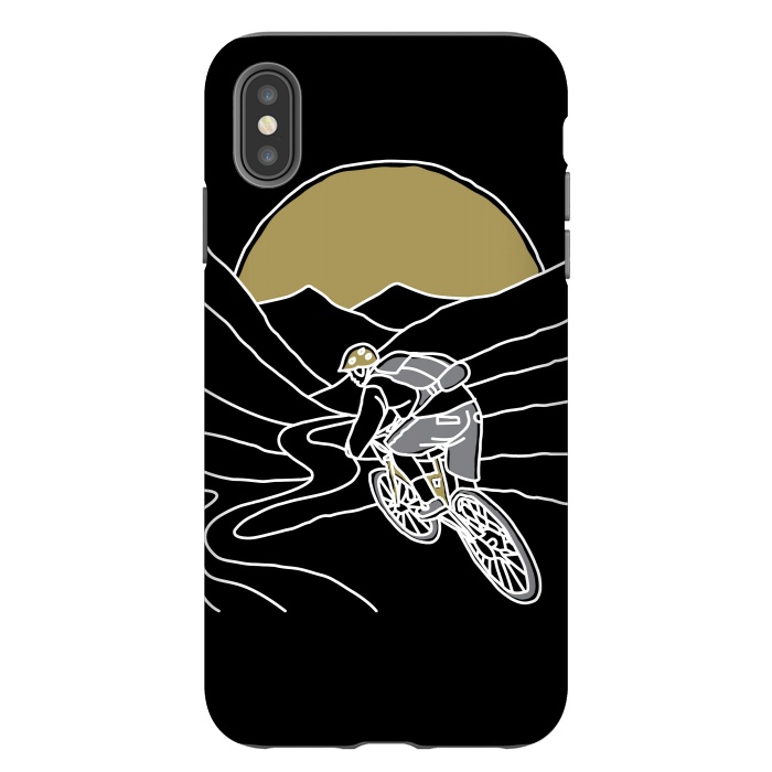 iPhone Xs Max StrongFit Mountain Biker 2 by Afif Quilimo