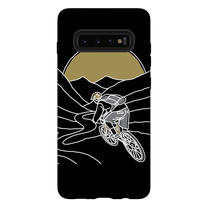 Galaxy S10 plus StrongFit Mountain Biker 2 by Afif Quilimo