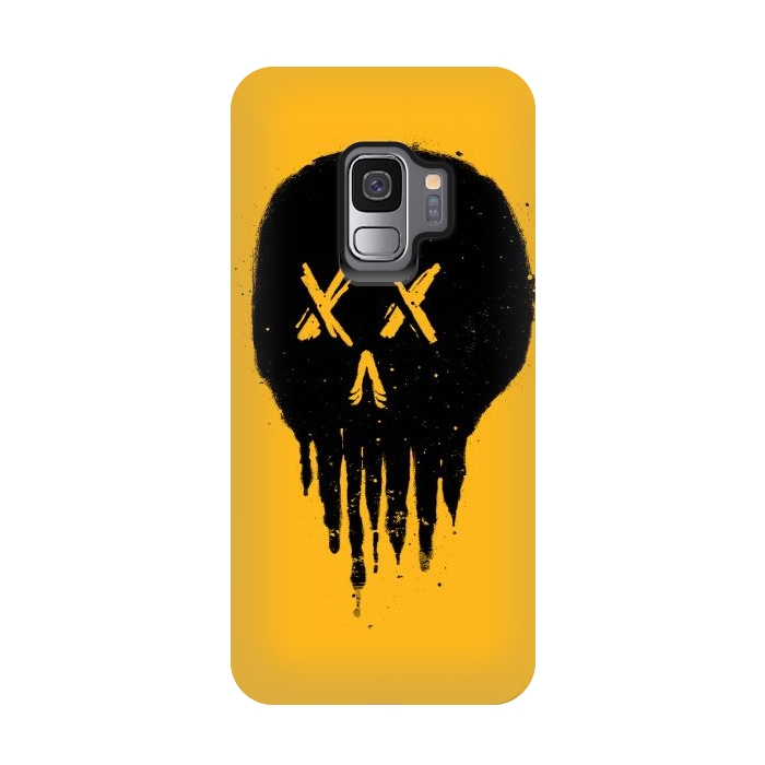 Galaxy S9 StrongFit Trickle Skull by Afif Quilimo