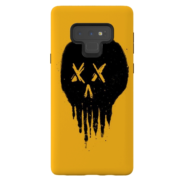 Galaxy Note 9 StrongFit Trickle Skull by Afif Quilimo