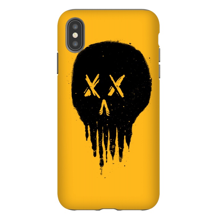 iPhone Xs Max StrongFit Trickle Skull by Afif Quilimo