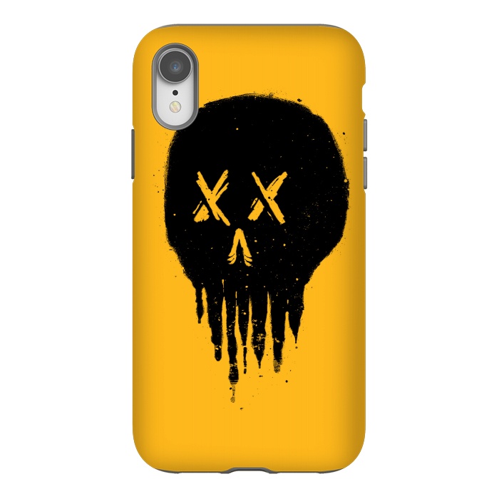 iPhone Xr StrongFit Trickle Skull by Afif Quilimo