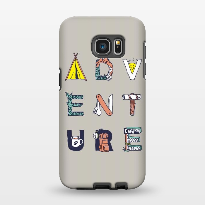Galaxy S7 EDGE StrongFit Adventure Typography by Afif Quilimo