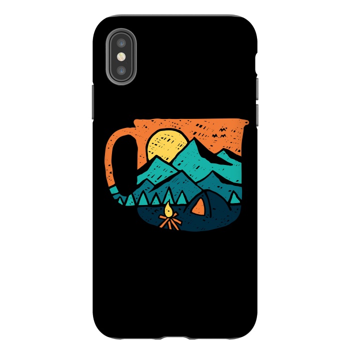 iPhone Xs Max StrongFit Coffee and Adventure by Afif Quilimo