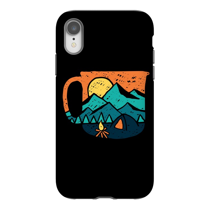 iPhone Xr StrongFit Coffee and Adventure by Afif Quilimo
