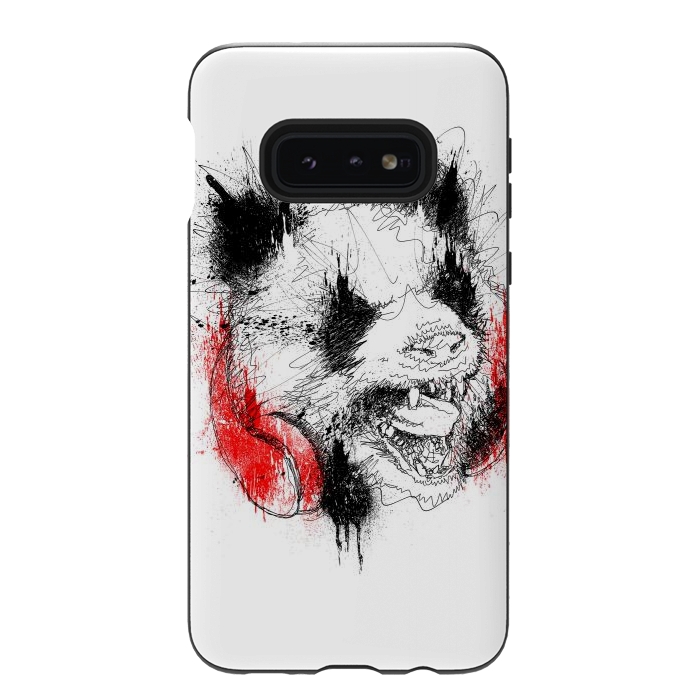 Galaxy S10e StrongFit Panda Roar Scratch  by Afif Quilimo