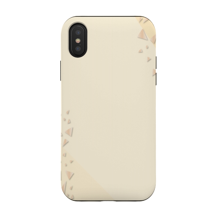 iPhone Xs / X StrongFit offwhite crystal pattern by MALLIKA