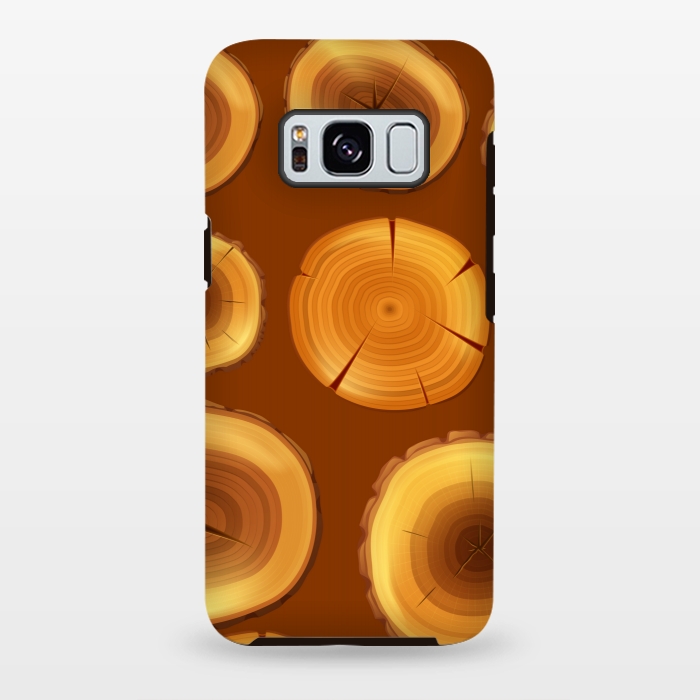 Galaxy S8 plus StrongFit wooden trunk pattern by MALLIKA