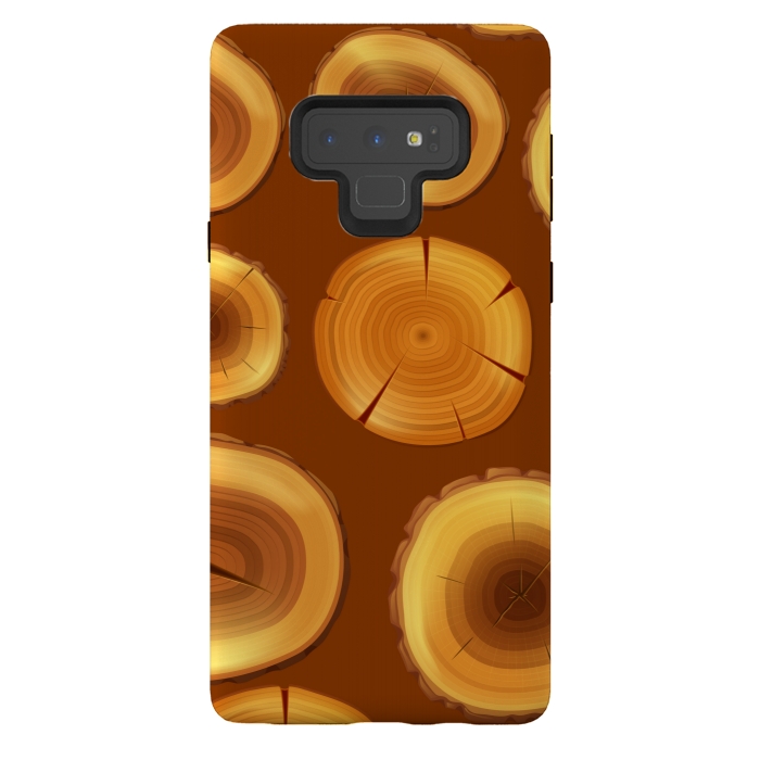 Galaxy Note 9 StrongFit wooden trunk pattern by MALLIKA
