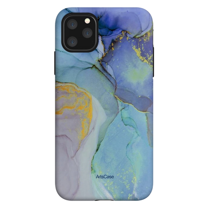 iPhone 11 Pro Max StrongFit Ink Paint Abstract Marble by ArtsCase