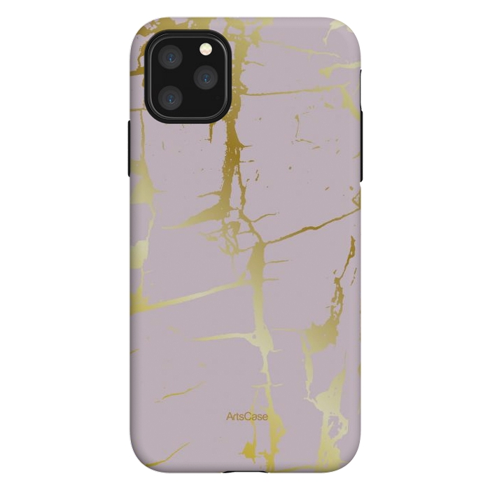 iPhone 11 Pro Max StrongFit Marble Gold Grunge by ArtsCase