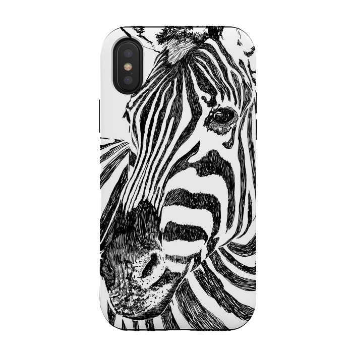 iPhone Xs / X StrongFit Zebra by Uma Prabhakar Gokhale