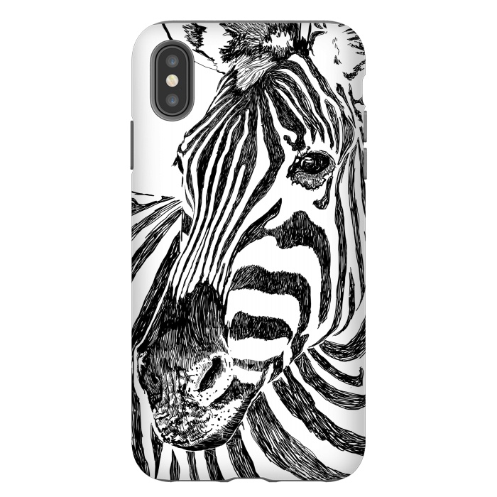 iPhone Xs Max StrongFit Zebra by Uma Prabhakar Gokhale