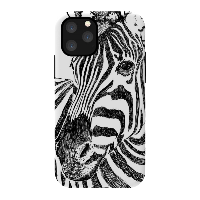 iPhone 11 Pro StrongFit Zebra by Uma Prabhakar Gokhale