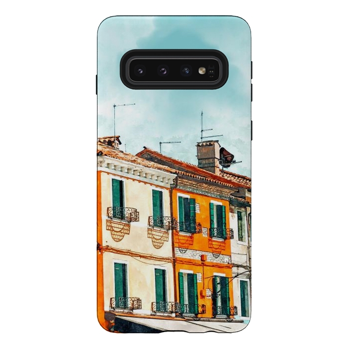 Galaxy S10 StrongFit Burano Island by Uma Prabhakar Gokhale