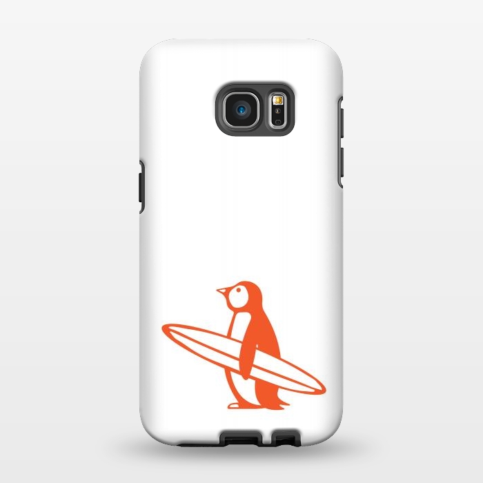 Galaxy S7 EDGE StrongFit SURF PENGUIN by Arif Rahman