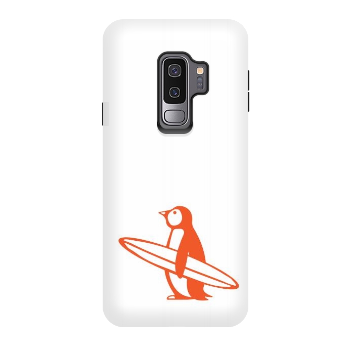 Galaxy S9 plus StrongFit SURF PENGUIN by Arif Rahman