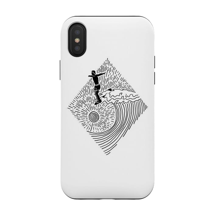 iPhone Xs / X StrongFit Surf Nose for white by Afif Quilimo