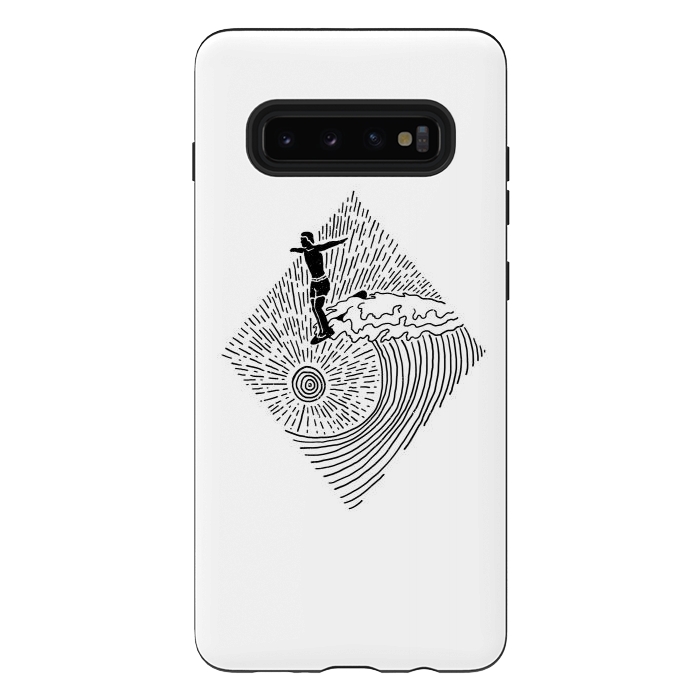 Galaxy S10 plus StrongFit Surf Nose for white by Afif Quilimo