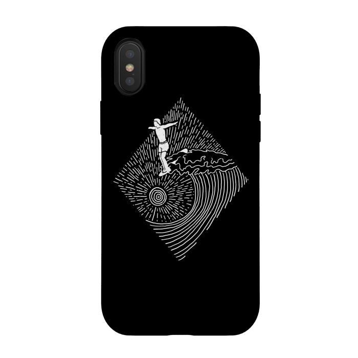 iPhone Xs / X StrongFit Surf Nose for dark by Afif Quilimo