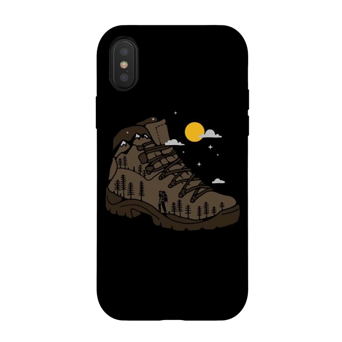 iPhone Xs / X StrongFit Adventure Boot by Afif Quilimo