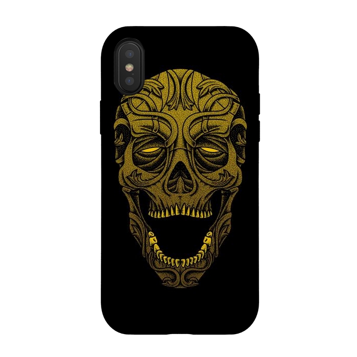 iPhone Xs / X StrongFit Dark Carver by Afif Quilimo