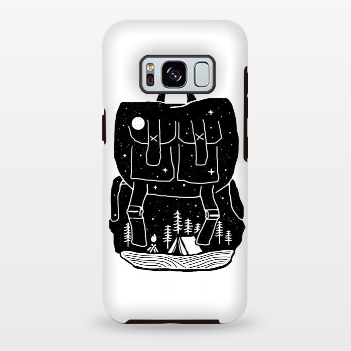 Galaxy S8 plus StrongFit Backpacker for white by Afif Quilimo