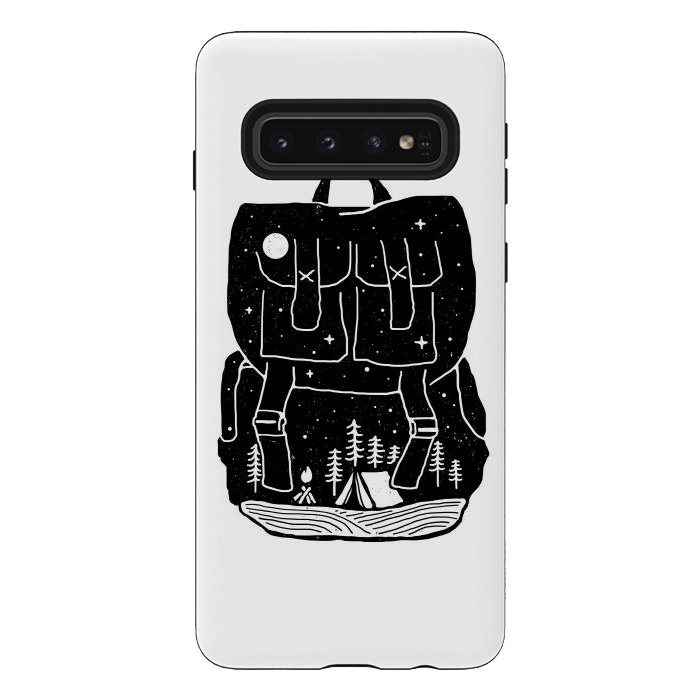 Galaxy S10 StrongFit Backpacker for white by Afif Quilimo