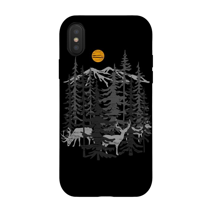 iPhone Xs / X StrongFit Deers by Afif Quilimo