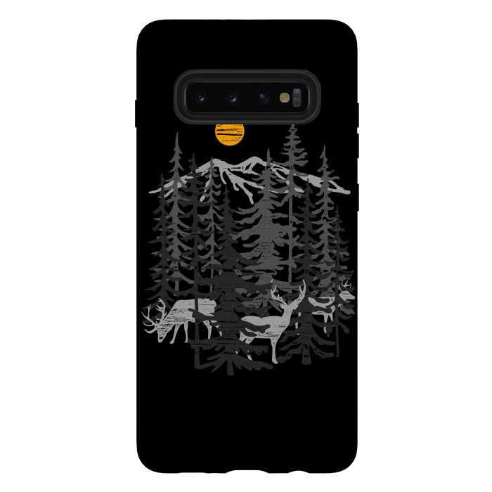 Galaxy S10 plus StrongFit Deers by Afif Quilimo