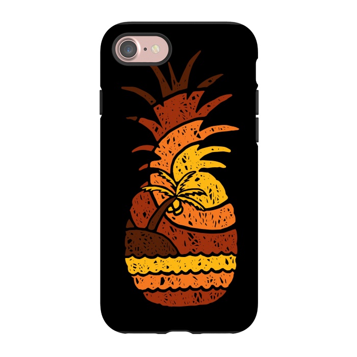 iPhone 7 StrongFit Pineapple and Beach by Afif Quilimo