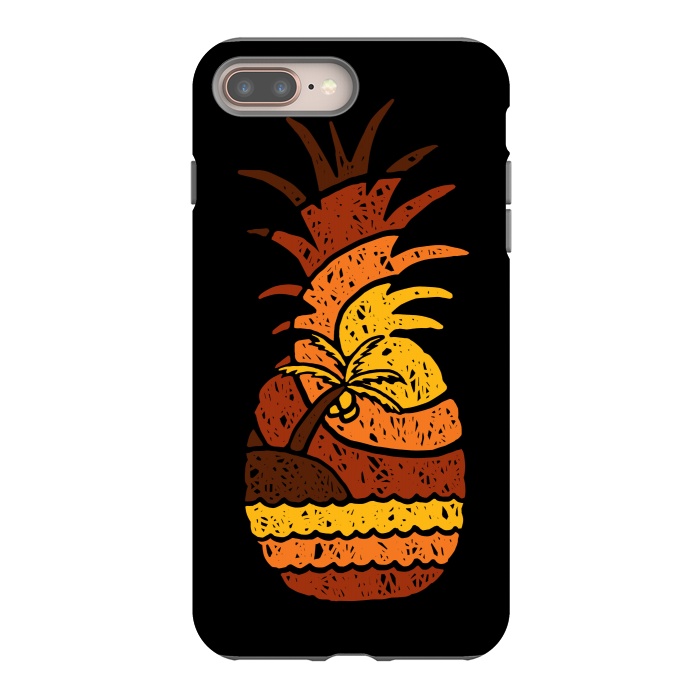 iPhone 7 plus StrongFit Pineapple and Beach by Afif Quilimo
