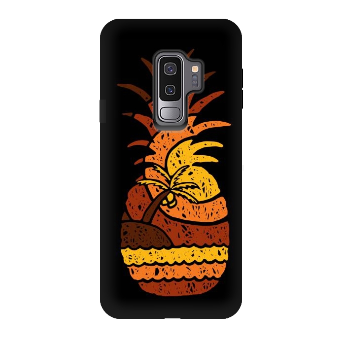 Galaxy S9 plus StrongFit Pineapple and Beach by Afif Quilimo