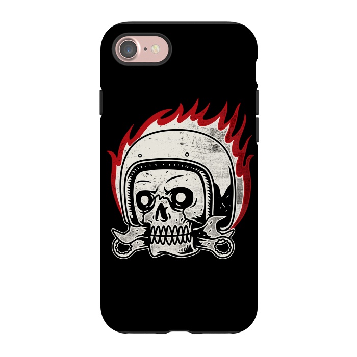 iPhone 7 StrongFit Skull Biker by Afif Quilimo
