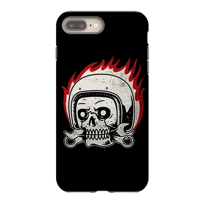 iPhone 7 plus StrongFit Skull Biker by Afif Quilimo