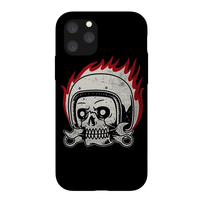 iPhone 11 Pro StrongFit Skull Biker by Afif Quilimo