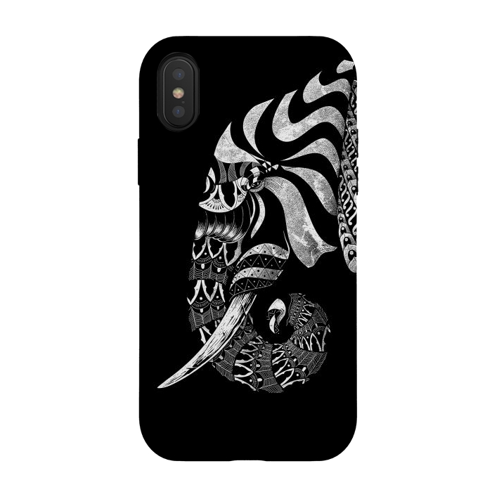 iPhone Xs / X StrongFit Elephant Ornate by Afif Quilimo