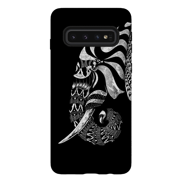 Galaxy S10 StrongFit Elephant Ornate by Afif Quilimo