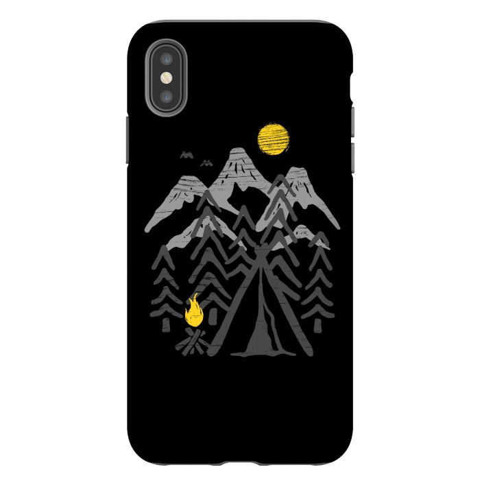 iPhone Xs Max StrongFit Camp Fire by Afif Quilimo