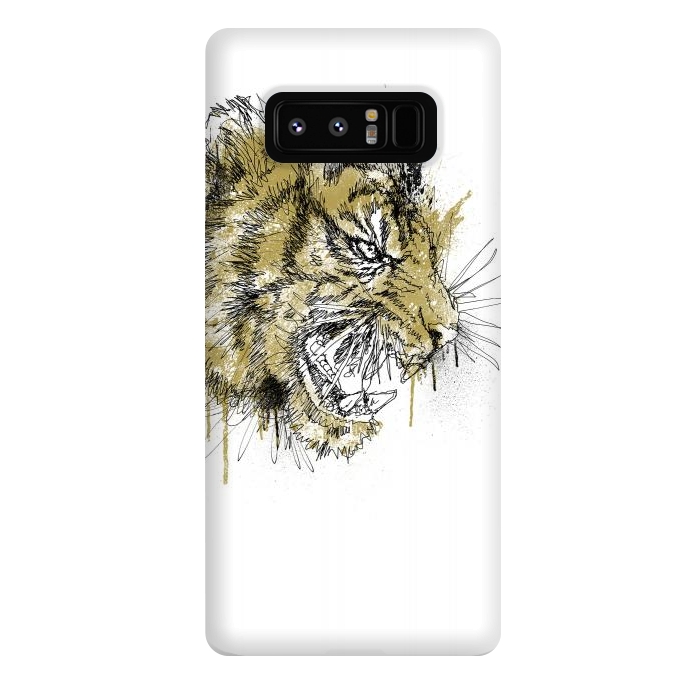 Galaxy Note 8 StrongFit Tiger Roar Scratch by Afif Quilimo