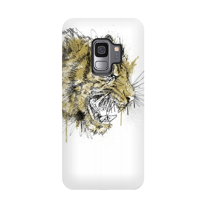 Galaxy S9 StrongFit Tiger Roar Scratch by Afif Quilimo