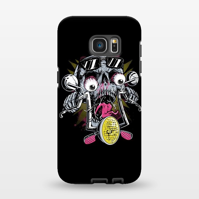 Galaxy S7 EDGE StrongFit Skull Biker 3 by Afif Quilimo